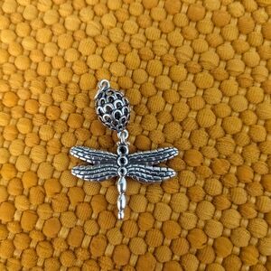 Pandora Rare Silver Dragonfly Pendant